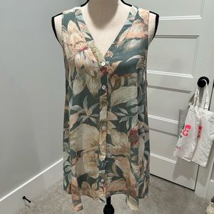 show me your mumu floral dress/shirt with buttons